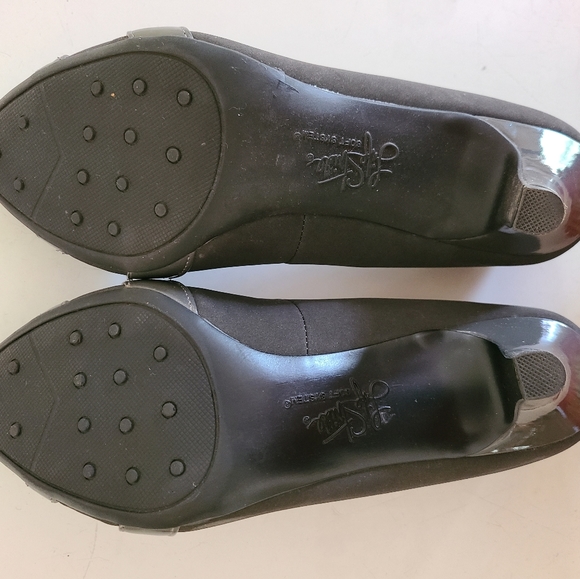 Lifestyle heels, dark Grey w patent leather accents, all man made, sz 9.5W - Picture 7 of 11